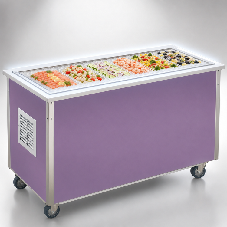 Product image #4 for Vollrath 4-Series Signature Server® 88 x 28 x 30 Inch Frost Top Serving Counter with Enclosed Base