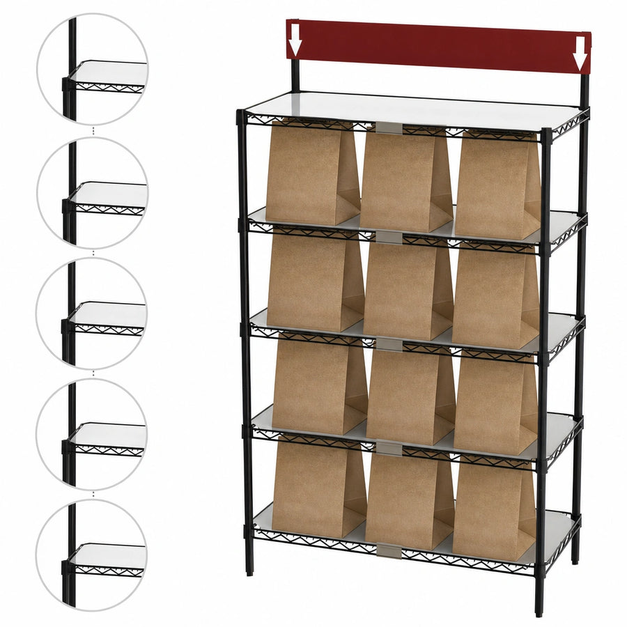 Five Shelf Levels