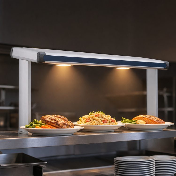 Product image #4 for Hatco Glo-Ray Designer Dual Infrared Strip Heater with Lights, 33-1/2-Inch Wide, Aluminum, 1440 Watts