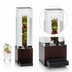 Thumbnail image #4 for Westport Single 1.5-Gallon Acrylic Beverage Dispenser with Ice Chamber, Drip Tray, and Dark Wood Base