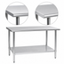 Thumbnail image #4 for Eagle Deluxe Series Stainless Steel Work Table with Adjustable Galvanized Undershelf, 84