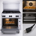 Thumbnail image #5 for Vulcan Endurance 36-Inch Natural Gas Restaurant Range with 6 Open Burners, Convection Oven, and High Shelf