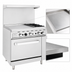 Thumbnail image #4 for CookRite 36-Inch Commercial Propane Combination Gas Range with 2 Open Burners, 24-Inch Left Griddle and Standard Oven