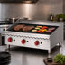 Thumbnail image #4 for Omcan 36-Inch Countertop Stainless Steel Gas Charbroiler, 3-Burner, Natural Gas, 120,000 BTU