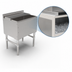 Thumbnail image #4 for John Boos Slim-Line 24-Inch Underbar Ice Bin/Cocktail Unit with 2-Piece Sliding Lid