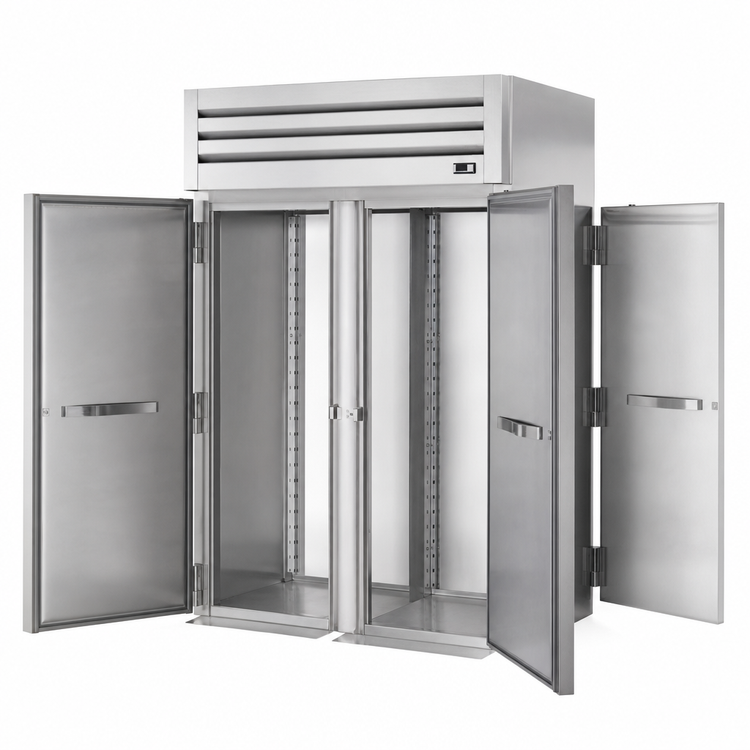 Product image #4 for True SPEC SERIES 2-Section Roll-Thru Refrigerator with Front and Rear Stainless Steel Doors