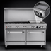 Thumbnail image #4 for Southbend Ultimate 60-Inch Gas Restaurant Range with 6 Burners, 24-Inch Griddle, and 2 Convection Ovens