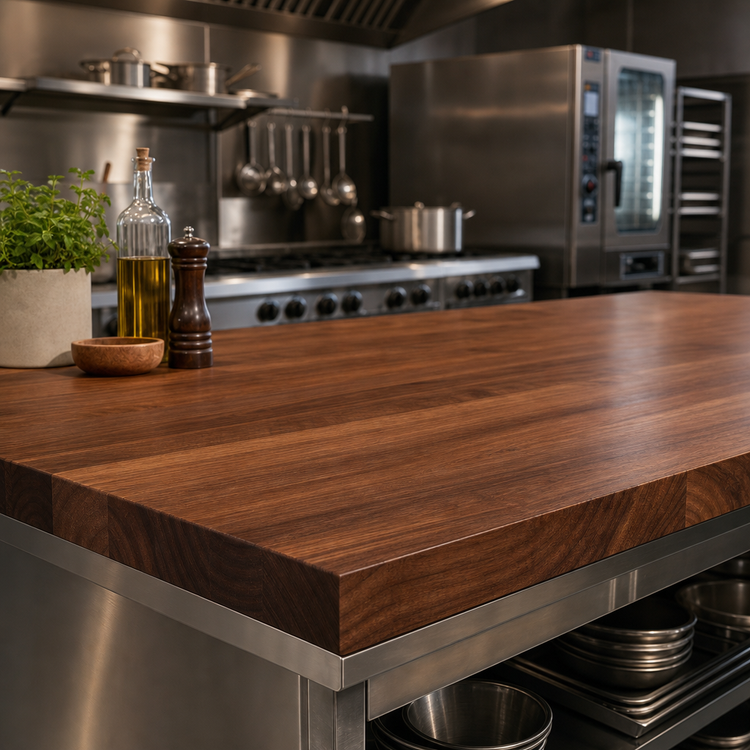 Product image #4 for Boos Block American Black Walnut Edge Grain Kitchen Countertop, 48 x 32 x 2-1/4 Inch, Flat, Penetrating Oil Finish