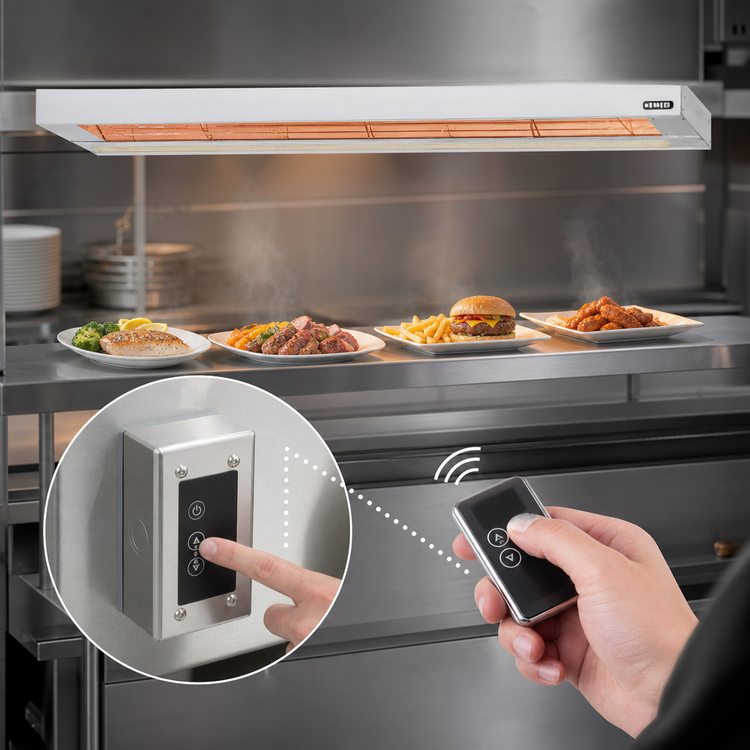 Product image #4 for Nemco 48-Inch Dual Remote-Control Infrared Strip Heater, 208V