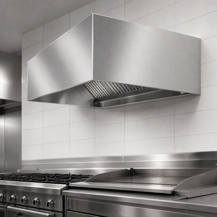 Product image #4 for SpecAir HEIA96-126 126" Wall Type Compensating Make-Up Air Exhaust Hood