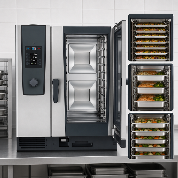 Product image #4 for RATIONAL iCombi Classic 10-Half Size Countertop Natural Gas Combi Oven, 208/240V, 1-Phase