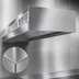 Thumbnail image #4 for SpecAir HEF96-114 Wall Type Front Discharge Make-Up Air Exhaust Hood, 114