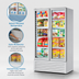 Thumbnail image #4 for 2-Section Glass Door Freezer Merchandiser, Self-Contained Bottom Mount, Hinged Doors