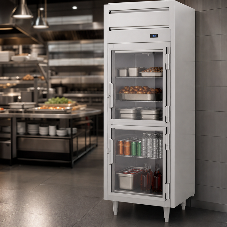 Product image #4 for Beverage-Air P Series Top Mount Reach-In Warming Cabinet, 1 Section, 21.5 Cu. Ft., Half-Glass Doors