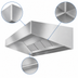Thumbnail image #4 for SpecAir HES96-90 90-Inch Wall Type Exhaust-Only Commercial Kitchen Hood