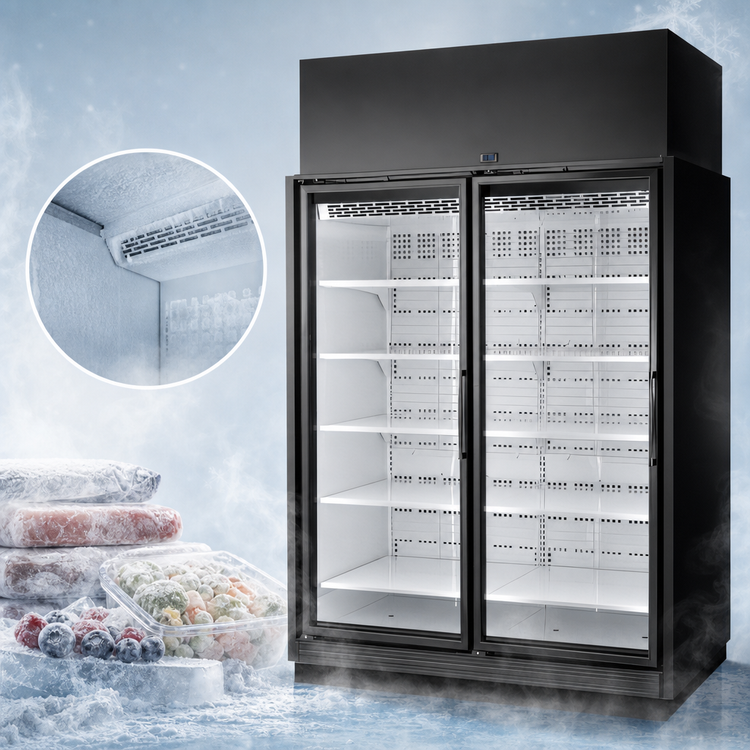 Product image #4 for 2-Door Low Temp Glass Door Freezer Merchandiser