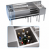 Thumbnail image #4 for Krowne Royal Series 74-Inch Stainless Steel Underbar Workstation with Ice Bin, Speedrail, Soda Gun Holder, and Hand Sink