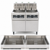 Thumbnail image #4 for RE High Efficiency Electric Fryer Battery with Built-In Filtration and Two 80-lb Frypots