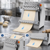 Thumbnail image #4 for BakeMax BMHA02Y Countertop Two-Pass Dough Sheeter with 11.75-Inch Roller
