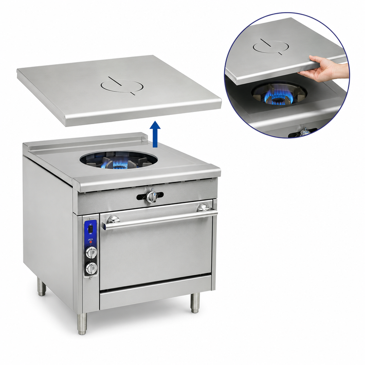Product image #4 for Imperial Spec Series Heavy-Duty 36-Inch Gas French Top Range with Open Cabinet Base, 35,000 BTU