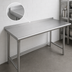 Thumbnail image #4 for Advance Tabco Premium Series 108-Inch x 30-Inch Stainless Steel Open Base Work Table with 1-1/2-Inch Rear Up-Turn, 14-Gauge 304 Top