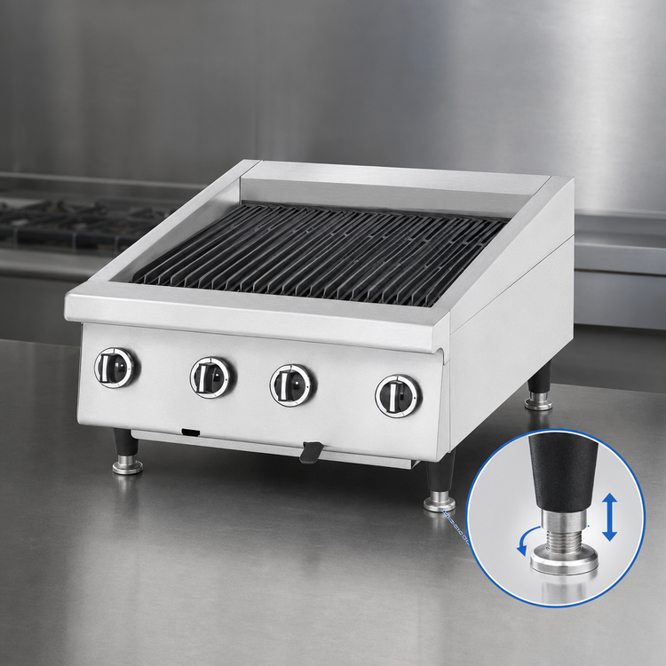 Product image #4 for Garland Signature GTBG48-AR48 48" Countertop Gas Radiant Charbroiler with Adjustable Grates