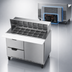 Thumbnail image #5 for Beverage Air 48-Inch Mega Top Sandwich Prep Table with 18-Pan Top, 2 Drawers, and 1 Door