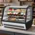 Thumbnail image #4 for KoolMore Countertop Full-Service Refrigerated Display Case, Curved Glass, 5.6 Cu. Ft., Black/Silver