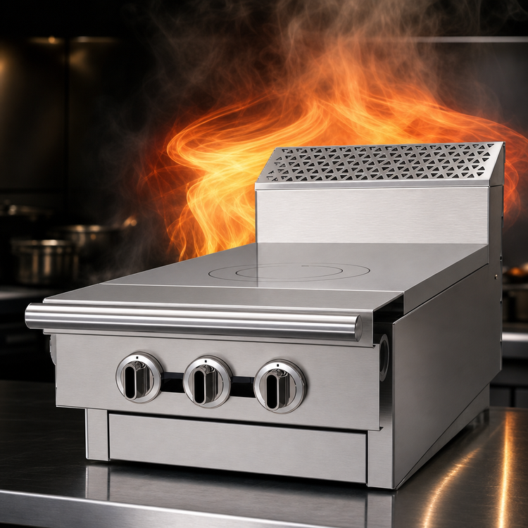 Product image #4 for Garland Cuisine Series 18-Inch Front-Fired Hot Top Modular Add-A-Unit Gas Range