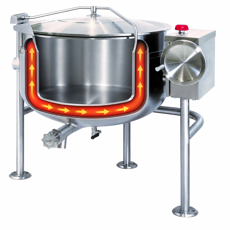 Product image #4 for Cleveland Range Short Series 40-Gallon Direct Steam Tilting Steam Jacketed Kettle