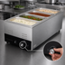 Thumbnail image #4 for Hatco CHW-43 Electric Countertop Food Warmer/Cooker, 4 x 1/3 Size Pan Capacity, Wet/Dry Operation
