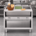 Thumbnail image #4 for Dinex ServeXpress DXPDME3DS 3-Well Electric Stationary Hot Food Table with Enclosed Cabinet Base