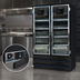 Thumbnail image #4 for Howard-McCray 3-Section Glass Door Reach-In Freezer Merchandiser, Bottom-Mount Self-Contained, 65 Cu. Ft., Black