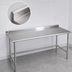 Thumbnail image #4 for Eagle Spec-Master 108-Inch x 24-Inch Stainless Steel Work Table with Rear Upturn and Open Tubular Base