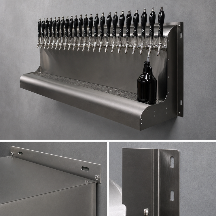 Product image #4 for Perlick 25-Faucet Wall-Mount Air-Cooled Modular Draft Beer Dispensing Tower