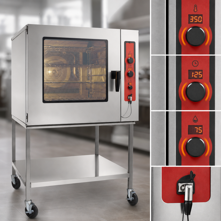 Product image #5 for Vulcan ABC Series Electric Boilerless Combi Oven/Steamer, 7 Full-Size Sheet Pan / 14 Hotel Pan Capacity