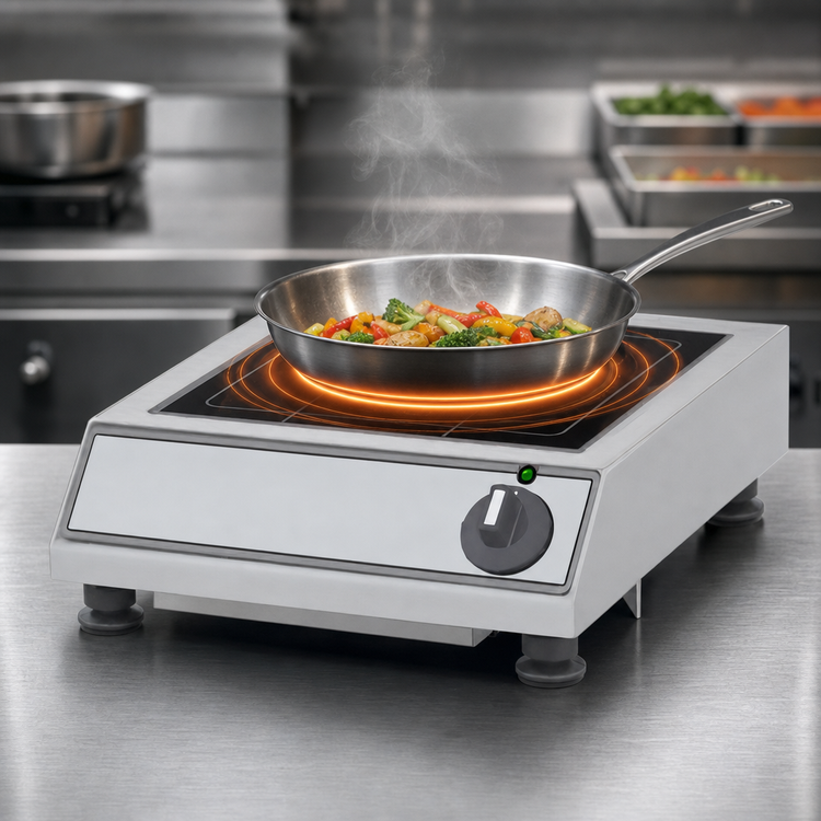 Product image #4 for Garland Quick Ship Countertop Induction Baby Hob Cooktop, 1 Burner, 3.5 kW