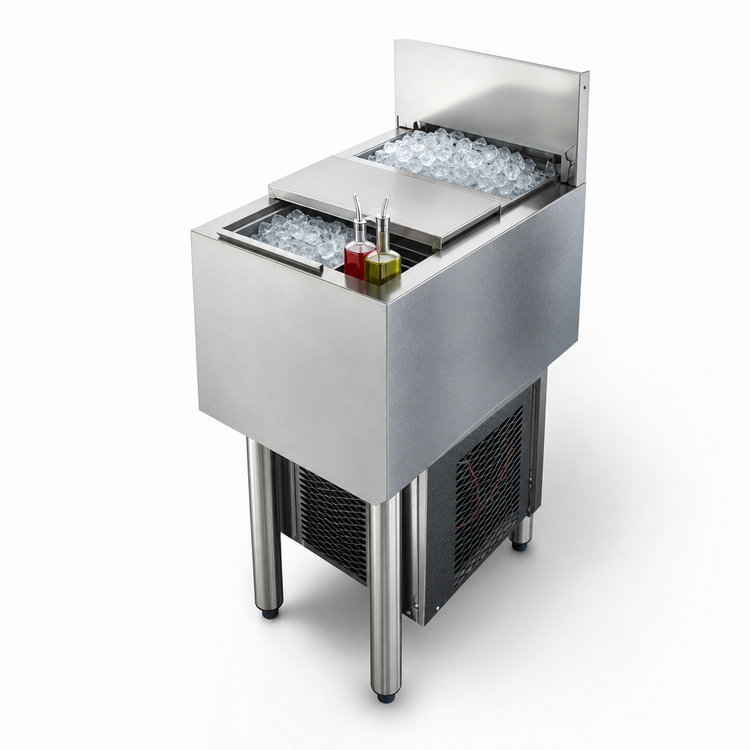 Product image #4 for Perlick Tobin Ellis Signature Modular Ice Vault Bar Ice Bin, 12 Inch Wide