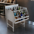 Thumbnail image #4 for Omcan USA 5-Tier Freestanding Stainless Steel Liquor Display Rack, 24 x 25 x 36 Inches