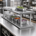 Thumbnail image #4 for Double-Tier Pass-Thru Shelf, 144 x 24 Inches, Stainless Steel