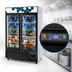 Thumbnail image #4 for Migali Competitor Series Two-Section Glass Door Freezer Merchandiser, 49 Cu. Ft., Bottom-Mount Self-Contained