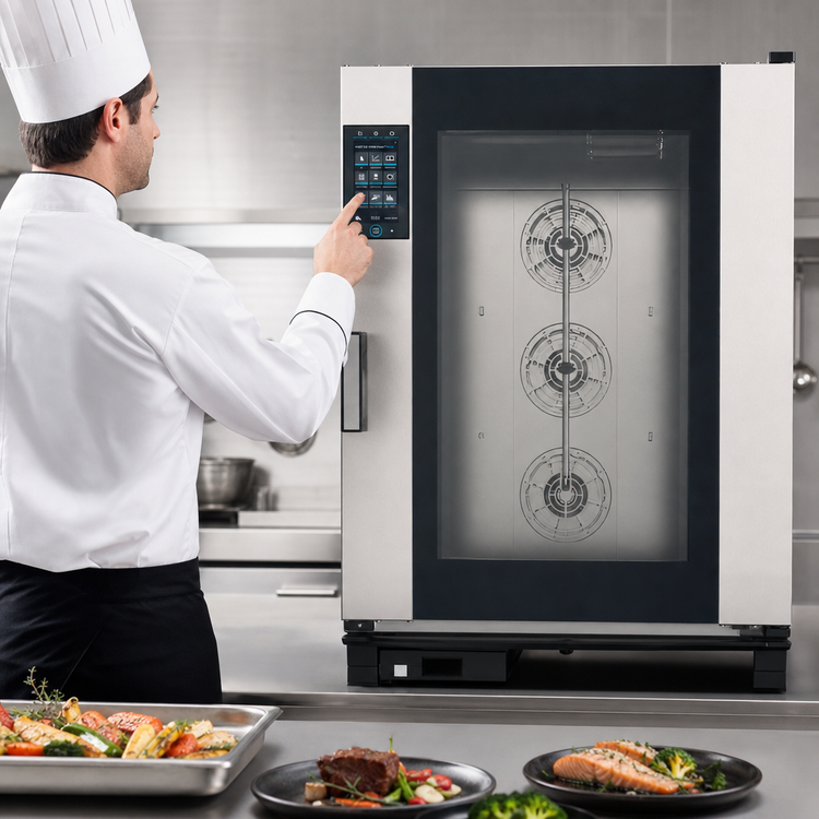 Product image #4 for UNOX ChefTop MIND.Maps Plus High-Power Electric Countertop Combi Oven / Steam Oven with 10 Full-Size Sheet Pan Capacity