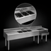 Thumbnail image #4 for Eagle Group 2200 Series 9-Foot Underbar Combination Unit with 3 Sink Bowls, 2 Drainboards and Right-Side Ice Bin