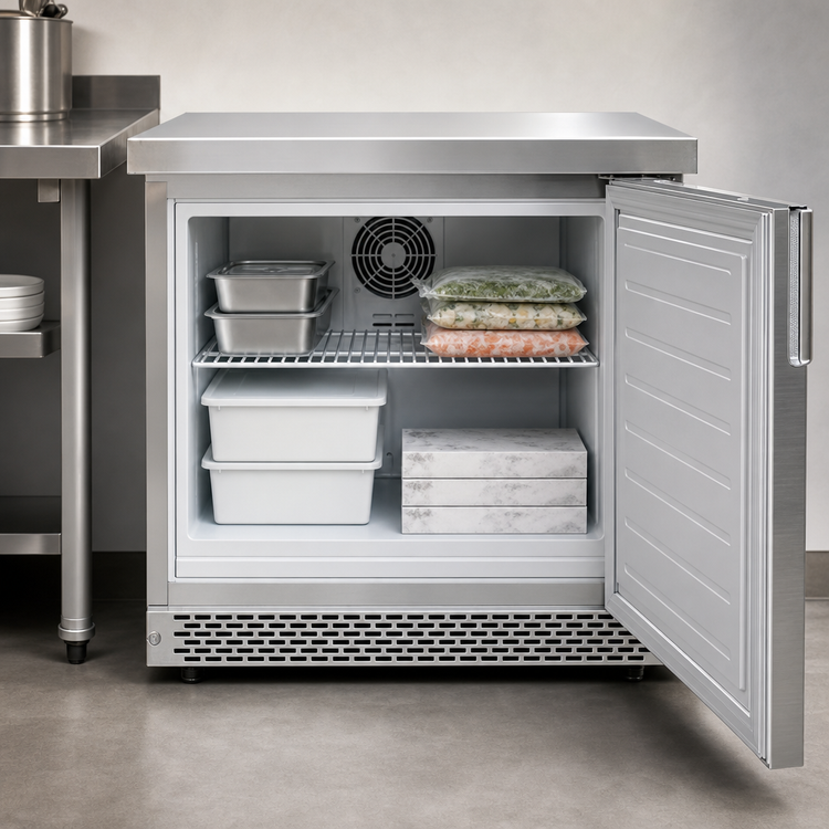 Product image #4 for Continental Refrigerator 32-Inch Front-Breathing Worktop Freezer, 9.0 Cu. Ft., 1-Section, Stainless Steel, R290