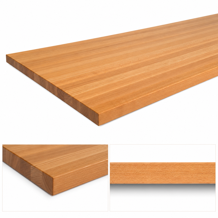 Product image #4 for John Boos Appalachian Red Oak Edge Grain Island Countertop, 144" W x 36" D x 1-1/2" Thick, Varnique Finish