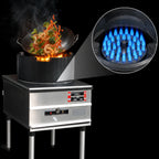 Thumbnail image #4 for Town Equipment Cantonese SR-24-C-SS-P Propane Cantonese Chamber Wok Range, 18-Inch, Stainless Steel, 103,000 BTU