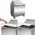 Thumbnail image #4 for IKON Refrigeration ISP29M Mega Top Salad/Sandwich Prep Table, 1 Section, 7 Cu. Ft., 12-Pan