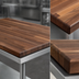 Thumbnail image #4 for John Boos Boos Block 36 x 30 x 1-1/2 Inch Blended Edge Grain American Black Walnut Kitchen Countertop, Varnique Finish