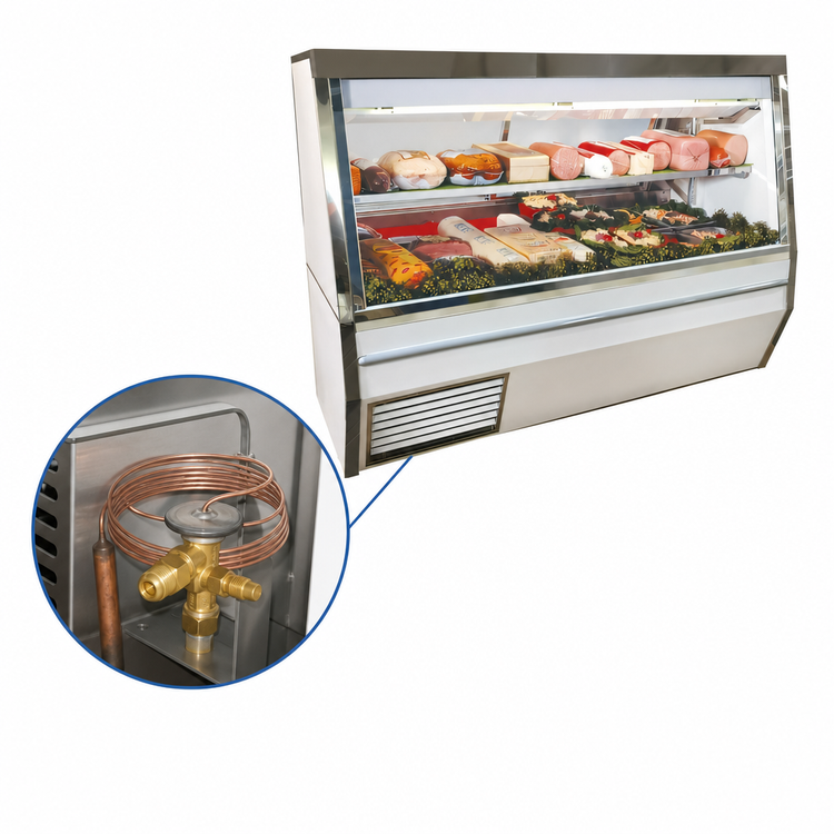 Product image #4 for Howard-McCray 34N Series Double Duty Remote Deli Meat & Cheese Service Case, 120 Inch, LED Lighting, White Finish