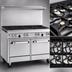 Thumbnail image #4 for Southbend Ultimate 48-Inch Stainless Steel Restaurant Gas Range with 8 Non-Clog Burners and 2 Space Saver Ovens